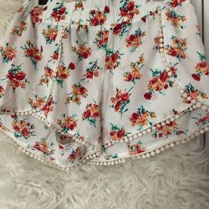 Floral print shorts